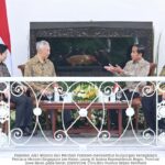 Menhan Prabowo Dampingi Presiden Jokowi Terima Kunjungan PM dan Wakil PM Singapura