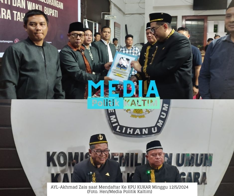 AYL-Akhmad Zais Resmi Mendaftar Ke KPU KUKAR Di Menit Akhir Lewat Jalur Independen