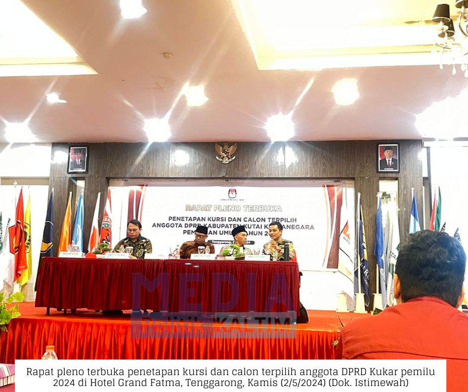 SAH! KPU Kukar Tetapkan 45 Anggota DPRD Terpilih 2024