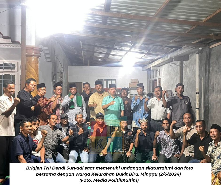 Warga Kelurahan Bukit Biru Melihat Brigjen TNI Dendi Suryadi Seperti Pemimpin Alm. Syaukani Hasan Rais