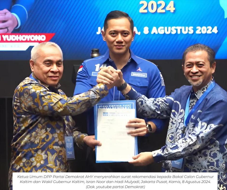 Setelah Resmi Domokrat Dukung Isran-Hadi, AHY Menyambut Baik Isran Noor Kembali Jadi Kader Demokrat